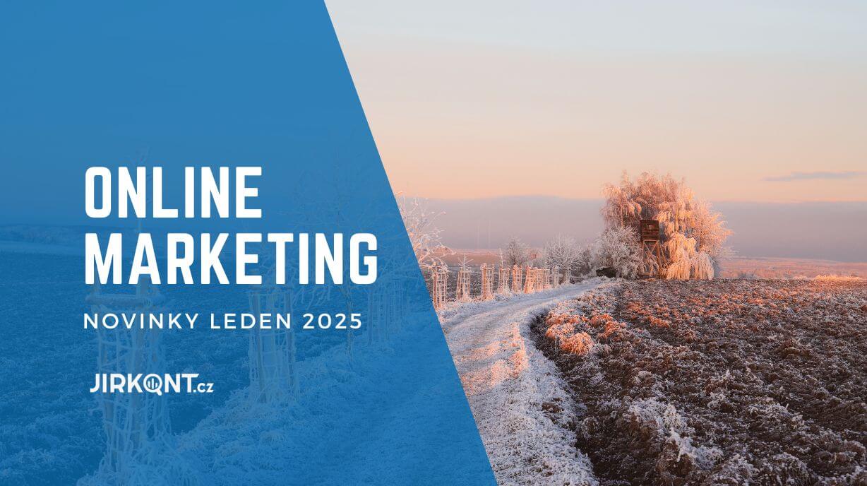 Zasněžená krajina jako úvod pro článek novinky z online marketingu leden 2025