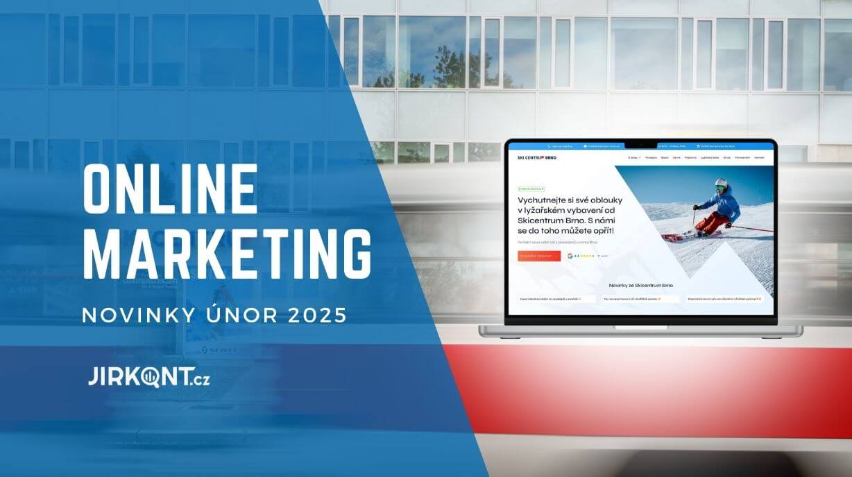 Novinky z online marketingu za únor 2025 - ukázka nového webu, který vznikl pro Skicentrum Brno